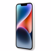 Karl Lagerfeld KLHCP14LSNIKBCH iPhone 14 Pro 6.1" cietais viedtālruņa apvalks balts/balts Silikona Ikonik