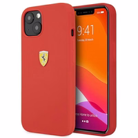 Ferrari FESSIHCP13SRE iPhone 13 mini 5.4" ciets silikona viedtālruņa apvalks sarkans/sarkans