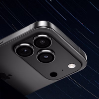 Benks Grūdinātais stikls DR Sapphire Objektīva aizsargstikls kamerai Iphone 17 Air (1 gab.) melns