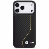 BMW M Carbon Line & Logo Magnētiskais viedtālruņa apvalks iPhone 17 Pro Max - dzeltens