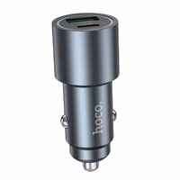 Automobiļa lādētājs Hoco USB A + USB C PD QC3.0 48W Z60 melns