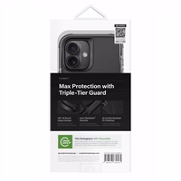 Uniq Combat iPhone 16 Plus 6.7" Magnētiskais uzlādes viedtālruņa apvalks zils/pērļu zils