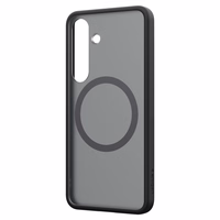 Spigen Capella GP-FPS931PGBJW silikona viedtālruņa apvalks ar MagFit magnētisko gredzenu Samsung Galaxy S25 - melns