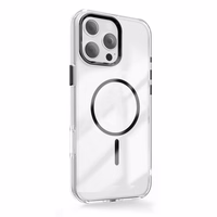 Clear Thin Mag maciņš for iPhone 16 Pro 6,3" melns