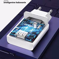 USAMS Tīkla lādētājs 1xUSB T22 18W 3A QC3.0 (tikai galviņa) ātrā uzlāde balts CC83TC01 (US-CC083)