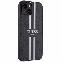 Guess GUHMP14MP4RPSK iPhone 14 Plus 6.7" melns/melns cietais apvalks 4G Printed Stripes MagSafe