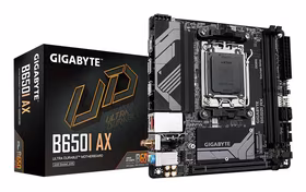 Mātesplate GIGABYTE AMD B650 Socket AM5 Mini-ITX DDR5 Wi-Fi Bluetooth