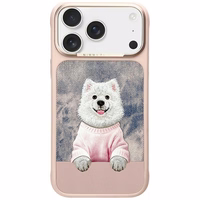 Nimmy Gentle Pets Series Dog MagSafe maciņš iPhone 17 Pro rozā