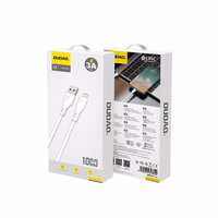 Dudao USB / Lightning 3A 1m balts kabelis (L2L 1m balts)