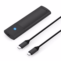 Orico PWM2-G2 M.2 NVME USB-C 10Gb/s disku ierīce - melna