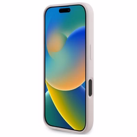 Karl Lagerfeld silikona viedtālruņa apvalks Nauble Heads Print Magnētiskais iPhone 16 - rozā