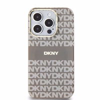 DKNY IML Mono un Stripe Magnētiskais viedtālruņa apvalks iPhone 15 Pro Max - bēšs