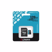 Kingston Atmiņas karte 128GB microSDXC Canvas Go Plus Gen4 200MB/s A2 U3 V30 + adapteris