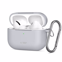 Tech-Protect silikona vāciņš ar āķi AirPods Pro - pelēks