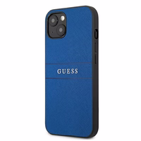 Guess Saffiano siksniņas viedtālruņa apvalks iPhone 13 mini 5.4" - zils