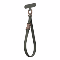 Moshi 2-in-1 Wrist & Body siksniņa with adapteris - Eco Leather Phone Lanyard (Moss zaļš)