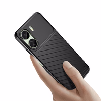 Thunder Case izturīgs viedtālruņa apvalks Xiaomi Redmi 13c - melns