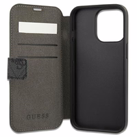 Guess GUBKP13X4GDGR iPhone 13 Pro Max 6,7" pelēks/grey book 4G Stripe