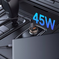 Tech-Protect CC01 45W auto lādētājs 2 porti USB-A / USB-C melns