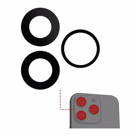 Aizmugurējās kameras lēca saderīga ar Apple iPhone 15 Pro aizmugurējās kameras lēca (3 gab.) / PREMIUM /