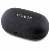 Guess Bluetooth austiņas GUTWSPGTSPSK TWS + dokstacija melnas/melnas graudains klasiskais logotips