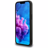 Guess 4G Flowers Print magnētiskais viedtālruņa apvalks iPhone 16e - melns