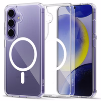 Tech-Protect FlexAir Hybrid Magnētiskais viedtālruņa apvalks Samsung Galaxy S25 - caurspīdīgs