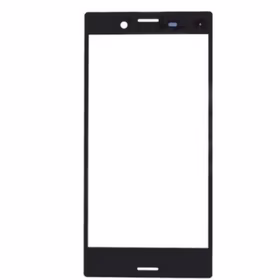 Outer Screen Glass Saderīgs ar Sony Xperia X Compact F5321 Melns / Pelēks HQ