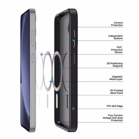 DUX DUCIS viedtālruņa apvalks YIND saderīgs ar MagSafe SAMSUNG S25 Plus melns