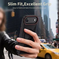 Tech-Protect MagHybrid MagSafe maciņš iPhone Air melns un sarkans