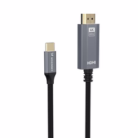 Wozinsky WCCH-01 USB-C - HDMI 4K 60Hz kabelis 1.8 m - melns