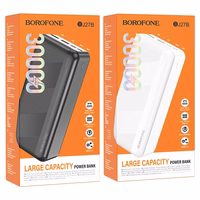 External baterija Portatīvais lādētājs Borofone BJ27B 2xUSB 30000mAh melns