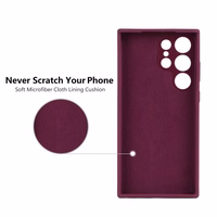 Phone Maciņš "TM Pure Silicone" priekš Samsung S911 S23 / Plum / (Blister)