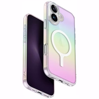 Uniq Iridescia Magclick uzlādes apvalks iPhone 16 – daudzkrāsains