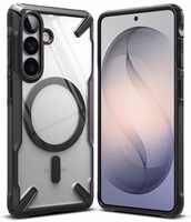 Ringke Fusion X Magnetic MagSafe Maciņš for Samsung Galaxy S26 - Clear melns