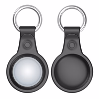 Dux Ducis 4 gab. komplekts silikona elastīgs vāks ar atslēgu piekariņu Apple AirTag (melns / zaļš / rozā / zils)