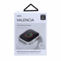 UNIQ maciņš Valencia Apple Watch Series 4/5/6/SE 44mm. sudraba/titanium sudraba