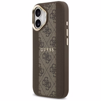 Guess viedtālruņa apvalks iPhone 17 HC MAGSAFE PU W/ 4G PU STRIPE brūns
