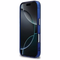 Guess IML Peony Dot MagSafe Maciņš for iPhone 17 Pro - zils