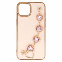 Moderns viedtālruņa apvalks Iphone 14 Plus dizains 2 gaiši rozā