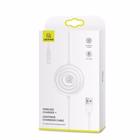 USAMS bezvadu lādētājs US-CC096 10Wz kabeli lightning balts CC96WH02
