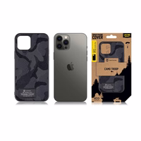 Tactical Camo Troop Maciņš for Apple iPhone 12/12 Pro Melns