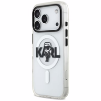 Karl Lagerfeld IML Karl Skice Logotips Magnētiskais viedtālruņa apvalks iPhone 17 Pro - caurspīdīgs