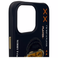 Nimmy Cool&Cute 2.0 pērtiķa apvalks iPhone 15 Pro - melns