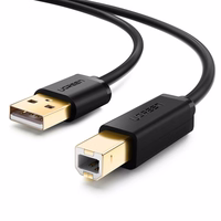 Ugreen 10351 USB cable USB 2.0 3 m USB A USB B melns