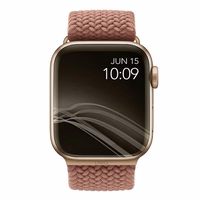 UNIQ siksniņa Aspen Apple Watch 44/42/45 mm Series 1/2/3/4/5/6/7/8/9/SE/SE2 pīts rozā/grapefruit rozā
