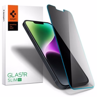 Spigen Glas.tR Slim Privacy Aizsargstikls skirtas iPhone 13 / 13 Pro / 14 / 16e