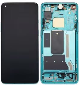 LCD screen OnePlus 8T ar touch screen un frame Aquamarine Zaļš original (used Grade B)