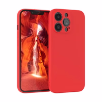 Korpuss Liquid Silicone 1.5mm Xiaomi Redmi Note 13 5G/Redmi Note 14S sarkans