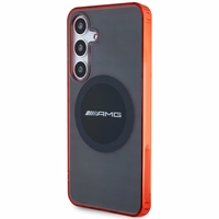 AMG caurspīdīgs divkrāsu MagSafe apvalks Samsung Galaxy S24 - melns